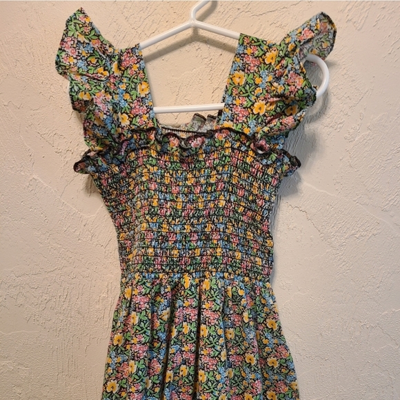 Vintage Ditsy Floral Smocked Dress 7/8 - Picture 9 of 9